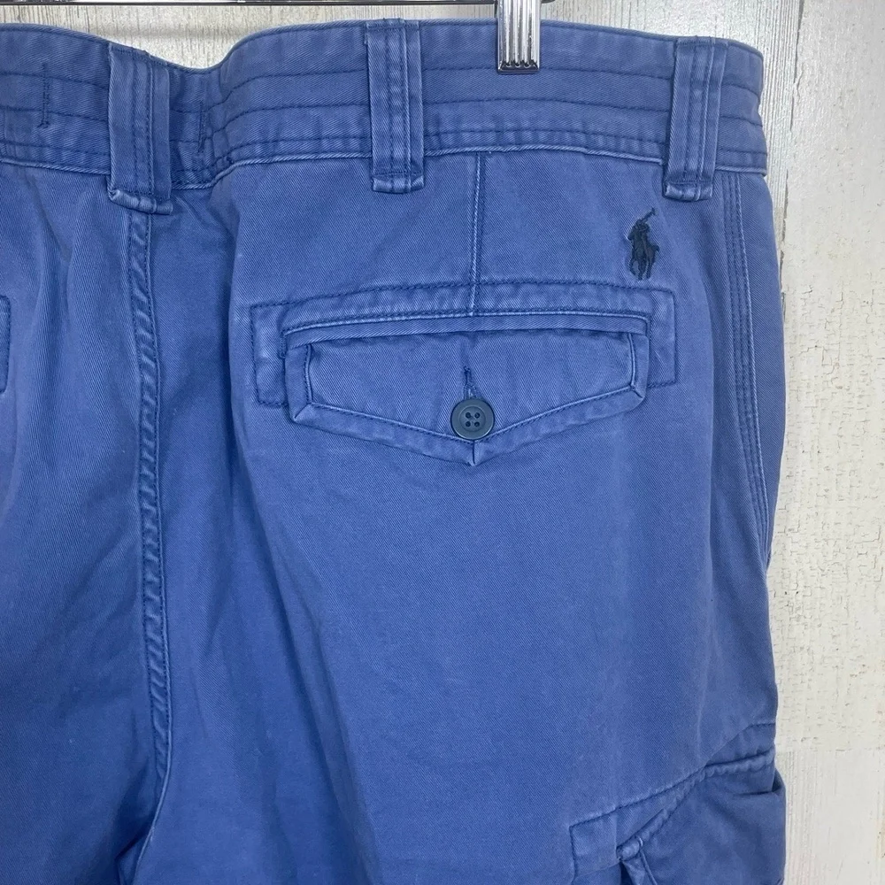 Polo Ralph Lauren‎ Cargo Shorts Mens 42T Blue Casual Utility Durable Pockets